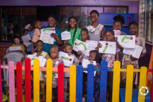 Happy children, LUTH ward school - Lluvia health